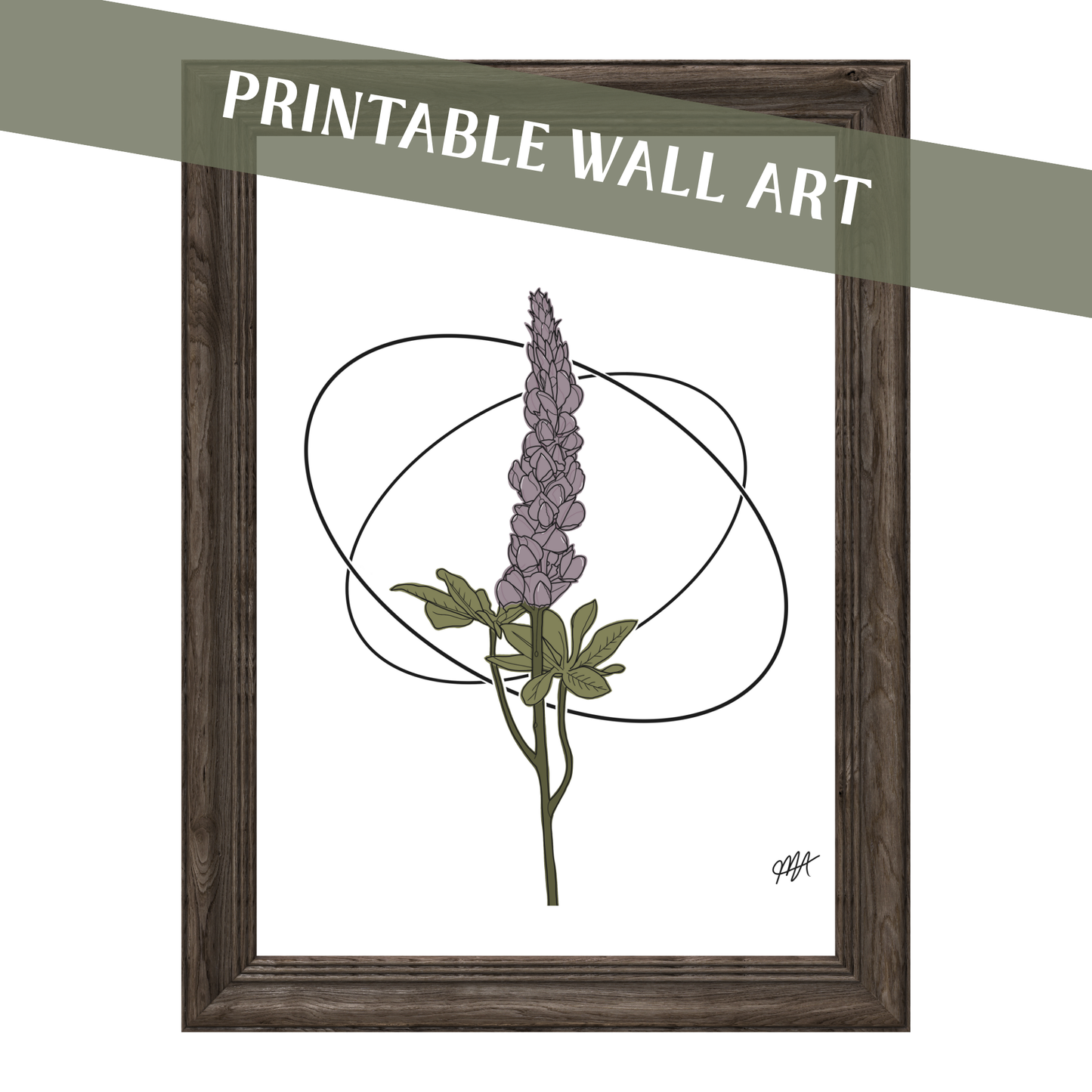 Dizzy Lavender Wall Art
