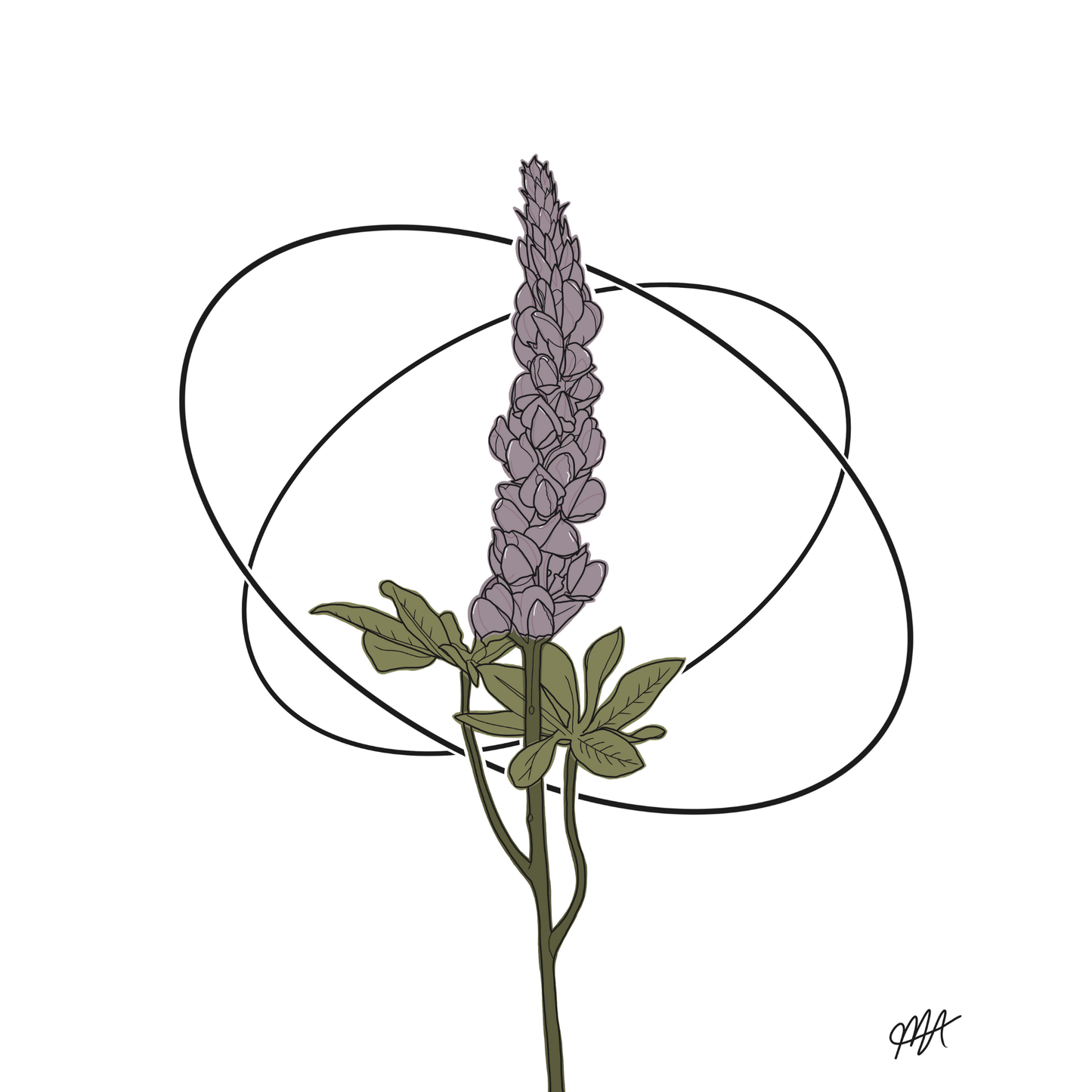 Dizzy Lavender Wall Art